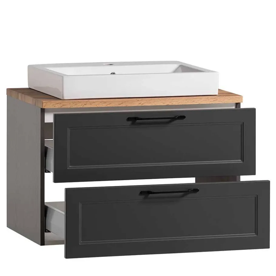 Outlet Wohnen Waschtischkonsole und Spiegelschrank Set - Novelya (zweiteilig)