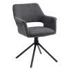 Outlet Wohnen Webstoff Tischsessel drehbar - Lameiro (2er Set)