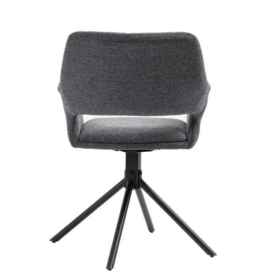 Outlet Wohnen Webstoff Tischsessel drehbar - Lameiro (2er Set)