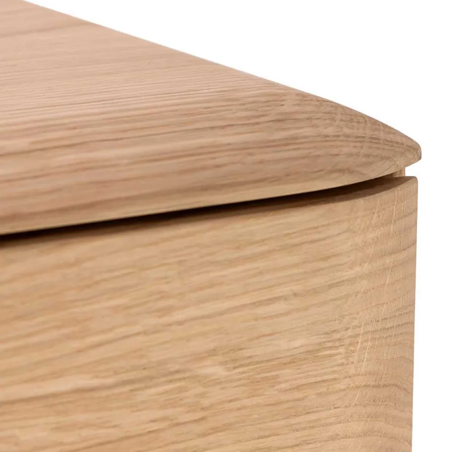 Clearance Wohnen Weiß geöltes TV Board aus Eiche Massivholz - Bakaras