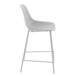 Wohnen Weiße Barstühle mit PP Sitz - Amyonta (4er Set)