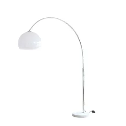 Outlet Wohnen Weiße Bogenlampe höhenverstellbar - Marisa