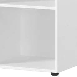 Outlet Wohnen Weiße Büromöbel Kombination - Sparkle (vierteilig)