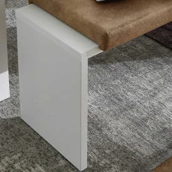 Clearance Wohnen Weiße Esstisch Bank mit Sitzkissen - Connassa