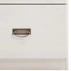 New Wohnen Weiße Nachtkommode 58 cm breit - Satumare