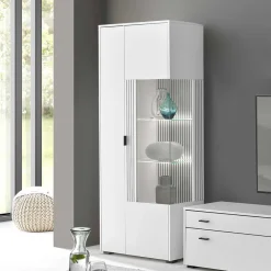 Best Wohnen Weiße Vitrine fürs Wohnzimmer - Dualkos