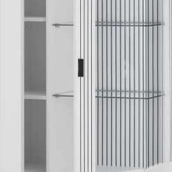 Best Wohnen Weiße Vitrine fürs Wohnzimmer - Dualkos