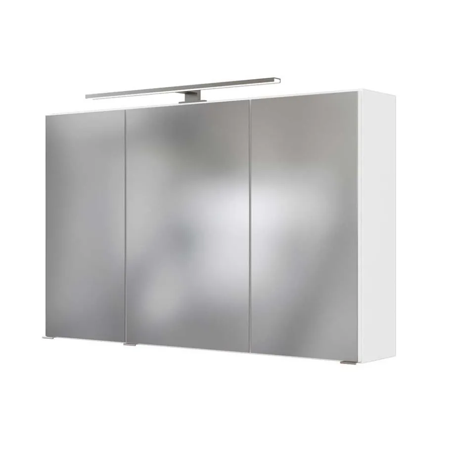 Best Wohnen Weiße Waschkonsole & Spiegelschrank - Livendas (zweiteilig)