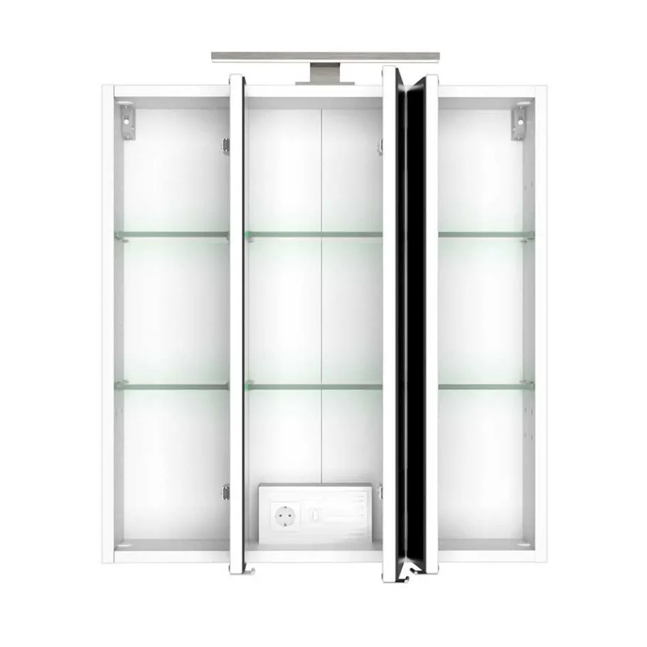 Best Wohnen Weiße Waschkonsole & Spiegelschrank - Livendas (zweiteilig)