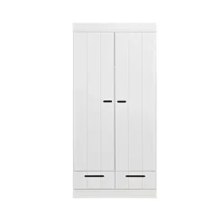 Clearance Wohnen Weißer Kleiderschrank im Skandinavischen Stil - Mattressa