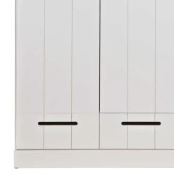 Clearance Wohnen Weißer Kleiderschrank im Skandinavischen Stil - Mattressa