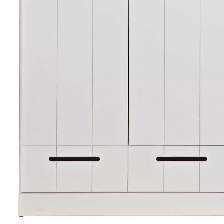 Clearance Wohnen Weißer Kleiderschrank im Skandinavischen Stil - Mattressa