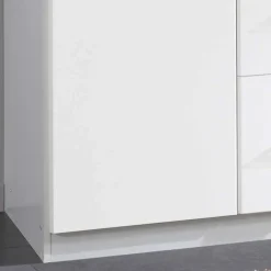 Best Wohnen Weißer Kleiderschrank mit Spiegel - 179x199x58 cm - Venture