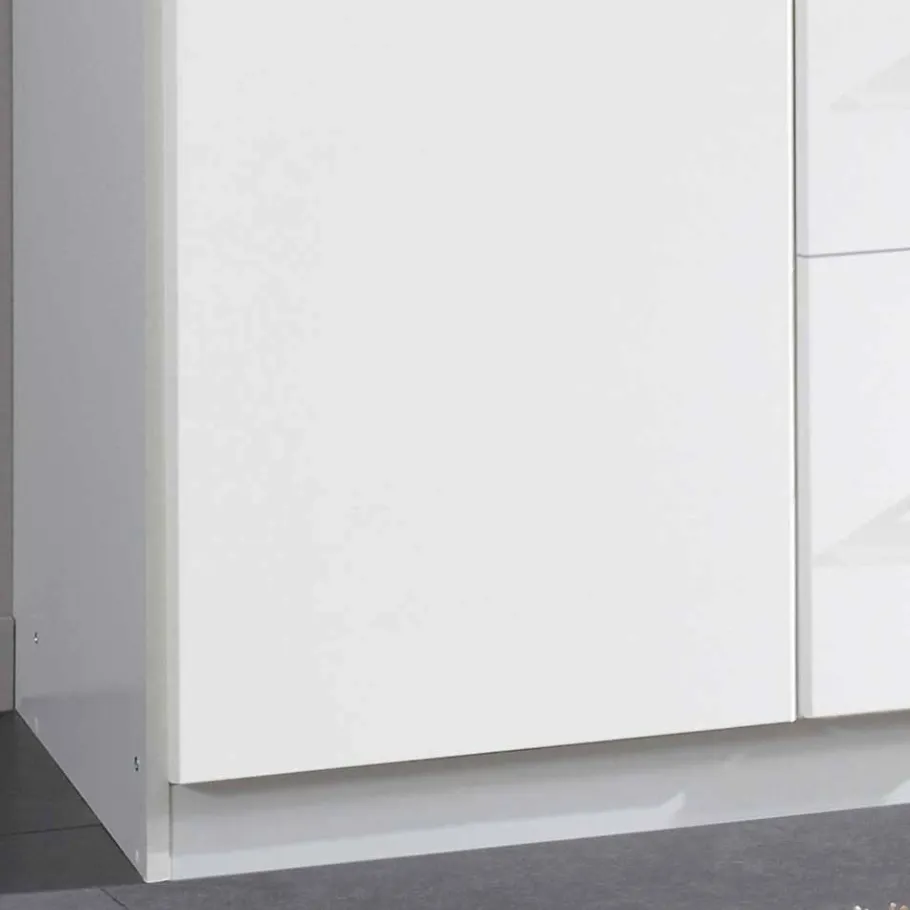 Best Wohnen Weißer Kleiderschrank mit Spiegel - 179x199x58 cm - Venture