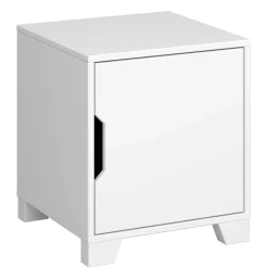 New Wohnen Weißer Nachtschrank im Skandi Design - Naidlas