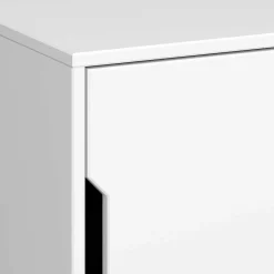 New Wohnen Weißer Nachtschrank im Skandi Design - Naidlas
