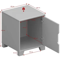 New Wohnen Weißer Nachtschrank im Skandi Design - Naidlas