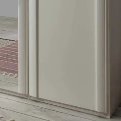 Outlet Wohnen Weißer Schlafzimmerschrank Ronis mit drei Türen