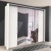 Best Wohnen Weißer Schrank fürs Schlafzimmer mit Spiegeln - Donpiave