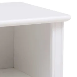 Hot Wohnen Weißes Bett & Nachttische - Velriva (dreiteilig)