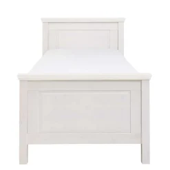 Best Wohnen Weißes Bett als Einzelbett oder Doppelbett - Satumare