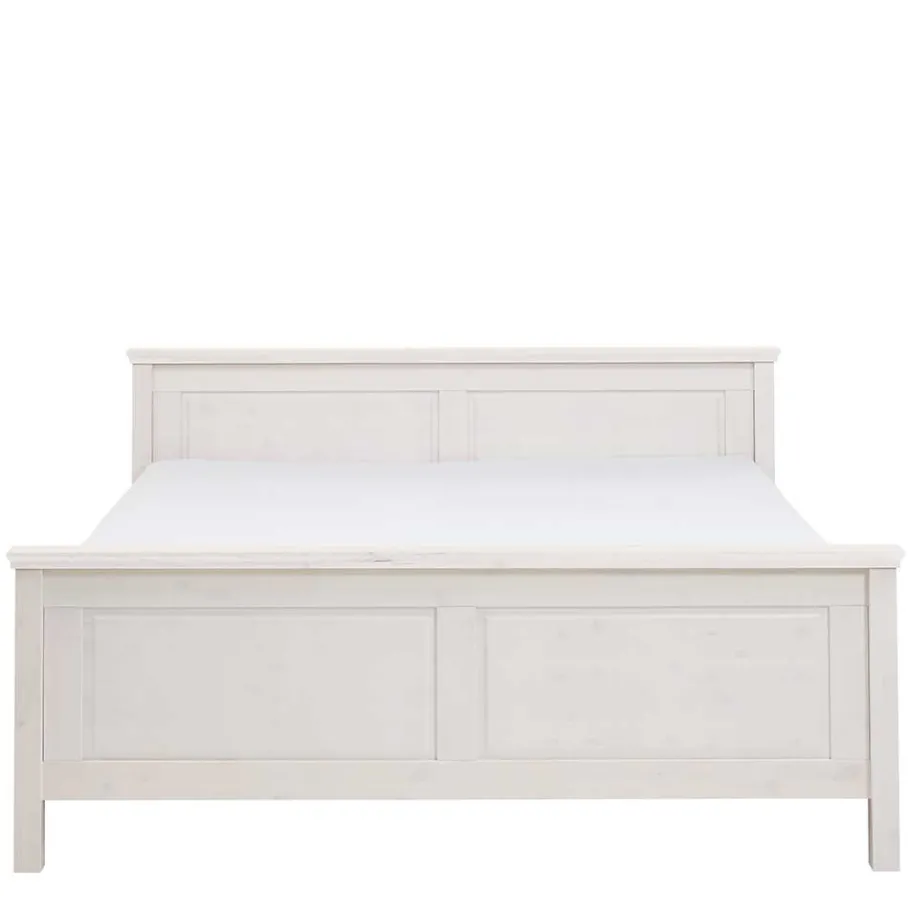 Best Wohnen Weißes Bett als Einzelbett oder Doppelbett - Satumare
