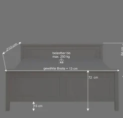 Best Wohnen Weißes Bett als Einzelbett oder Doppelbett - Satumare