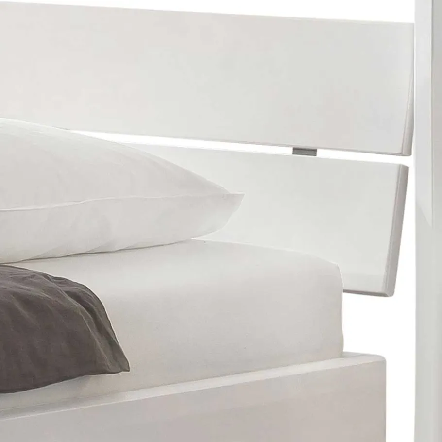 Wohnen Weißes Himmelbett in 140x200 cm - Renira
