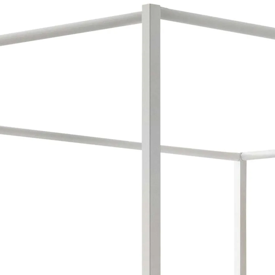 Wohnen Weißes Himmelbett in 140x200 cm - Renira