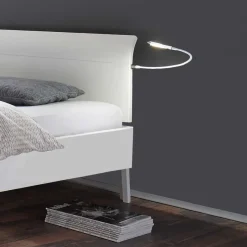 Best Wohnen Weißes Holzbett Buche Gachias mit Kopfteil