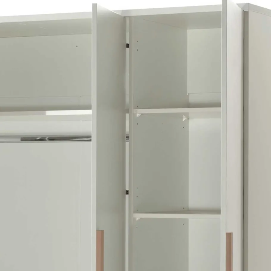 Hot Wohnen Weißes Jugendzimmer Möbel Kombi - Eldrus (fünfteilig)