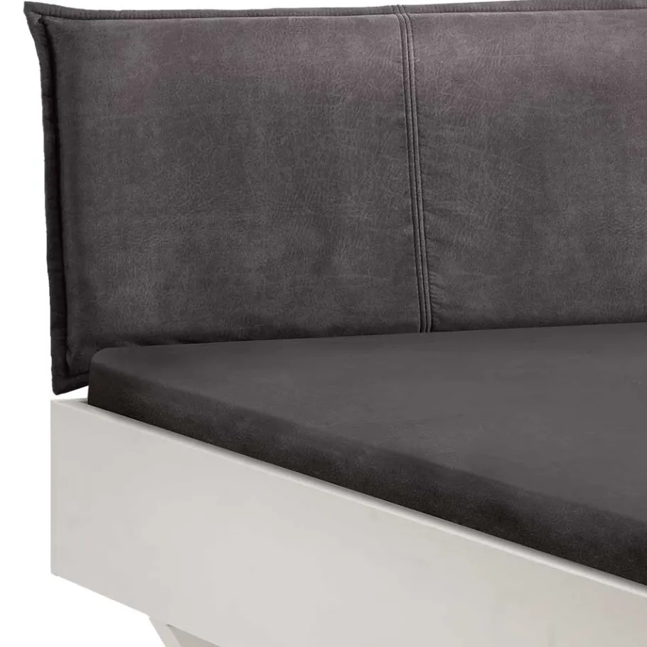 New Wohnen Weißes Kiefernholz-Bett mit Holzkufen - Ondeon