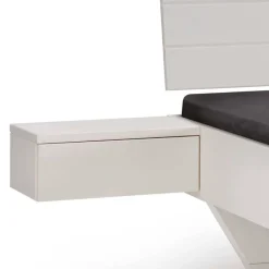 New Wohnen Weißes Kiefernholz-Bett mit Holzkufen - Ondeon