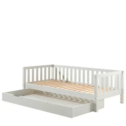 Discount Wohnen Weißes Kojenbett 90x200 cm aus Kiefer - Molo
