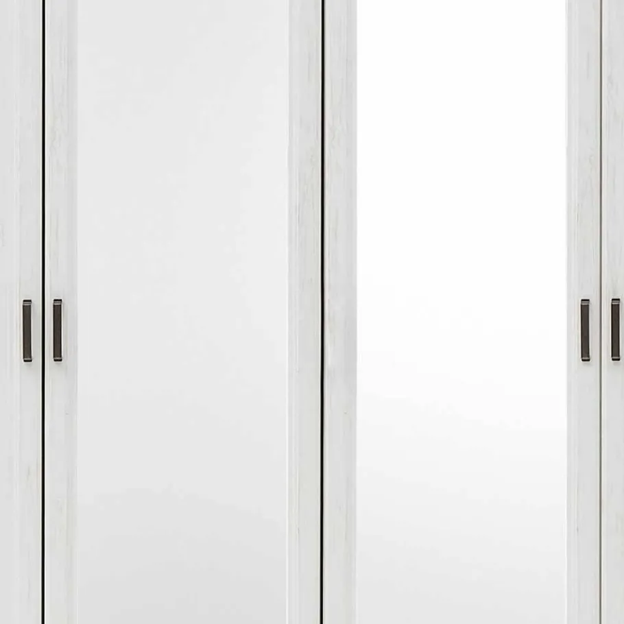 Outlet Wohnen Weißes Landhaus Schlafzimmer Set - Maggio (fünfteilig)
