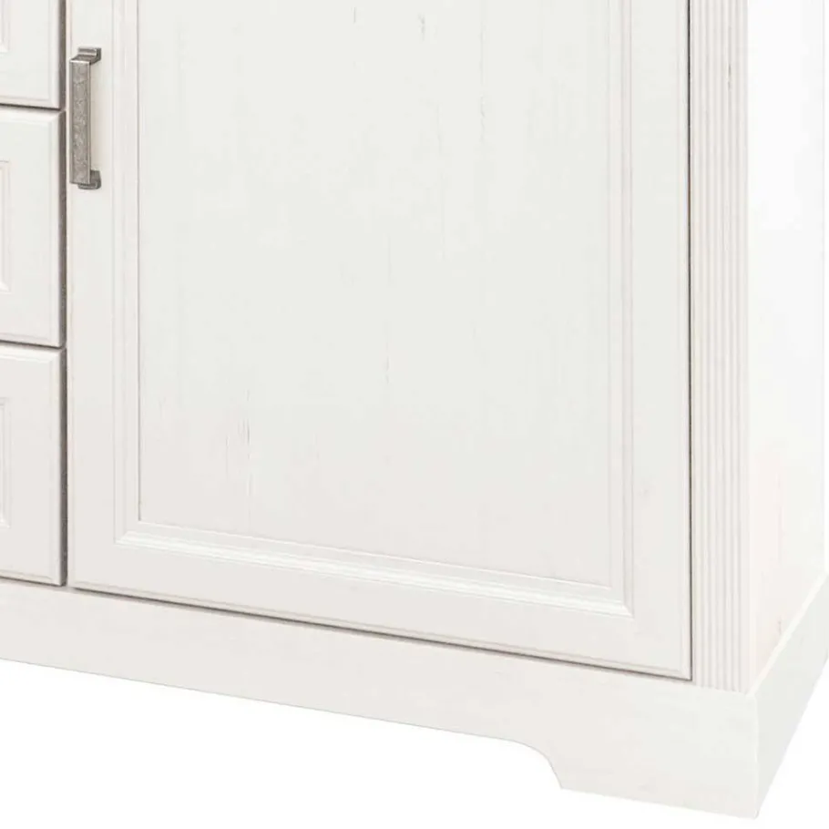 Outlet Wohnen Weißes Landhaus Schlafzimmer Set - Maggio (fünfteilig)
