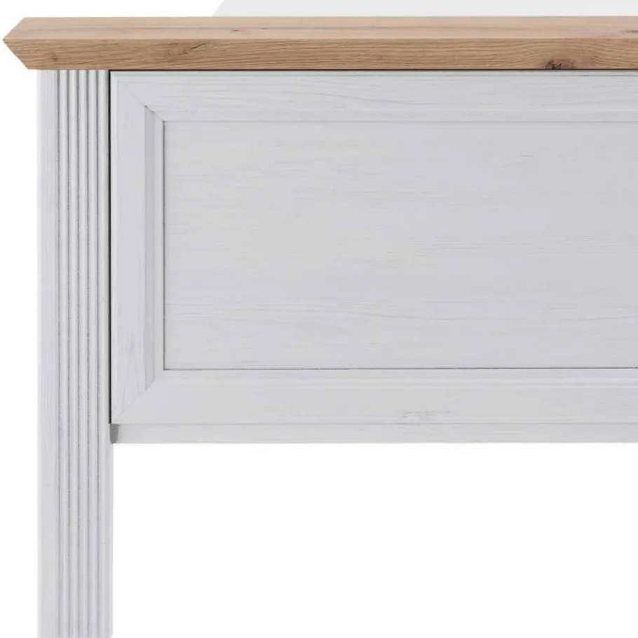 Outlet Wohnen Weißes Landhaus Schlafzimmer Set - Maggio (fünfteilig)