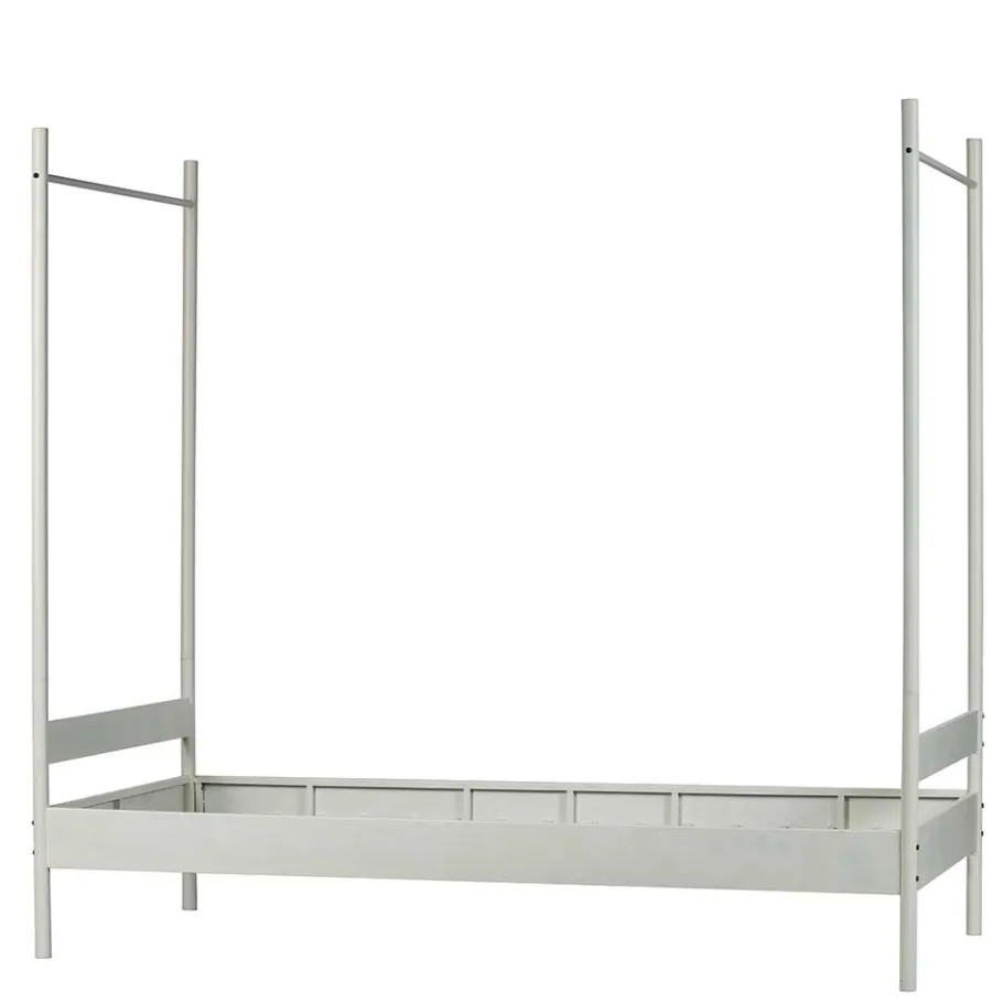Best Wohnen Weißes Metallbett mit Baldachin - Jenva