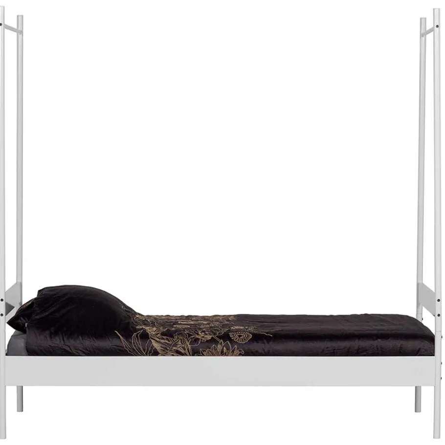 Best Wohnen Weißes Metallbett mit Baldachin - Jenva