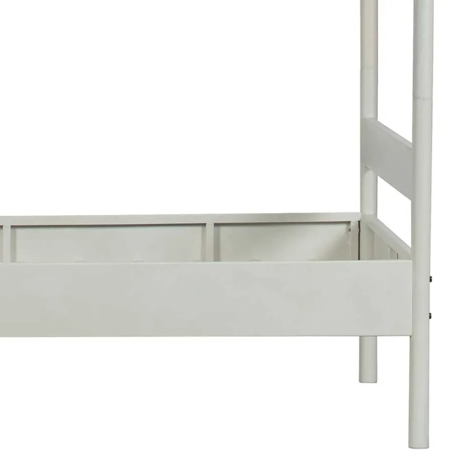 Best Wohnen Weißes Metallbett mit Baldachin - Jenva