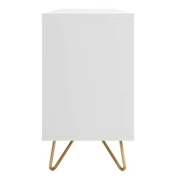 Best Wohnen Weißes Sideboard 150cm mit Haarnadel Beinen - Donny