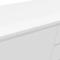 Best Wohnen Weißes Sideboard 150cm mit Haarnadel Beinen - Donny