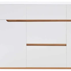 Online Wohnen Weißes Sideboard Maiky mit Griffmulden