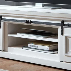 New Wohnen Weißes TV Board im Modern Country Style - Kuito