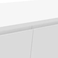 Discount Wohnen Weißes TV Lowboard mit Klappe & Schublade - Marmore