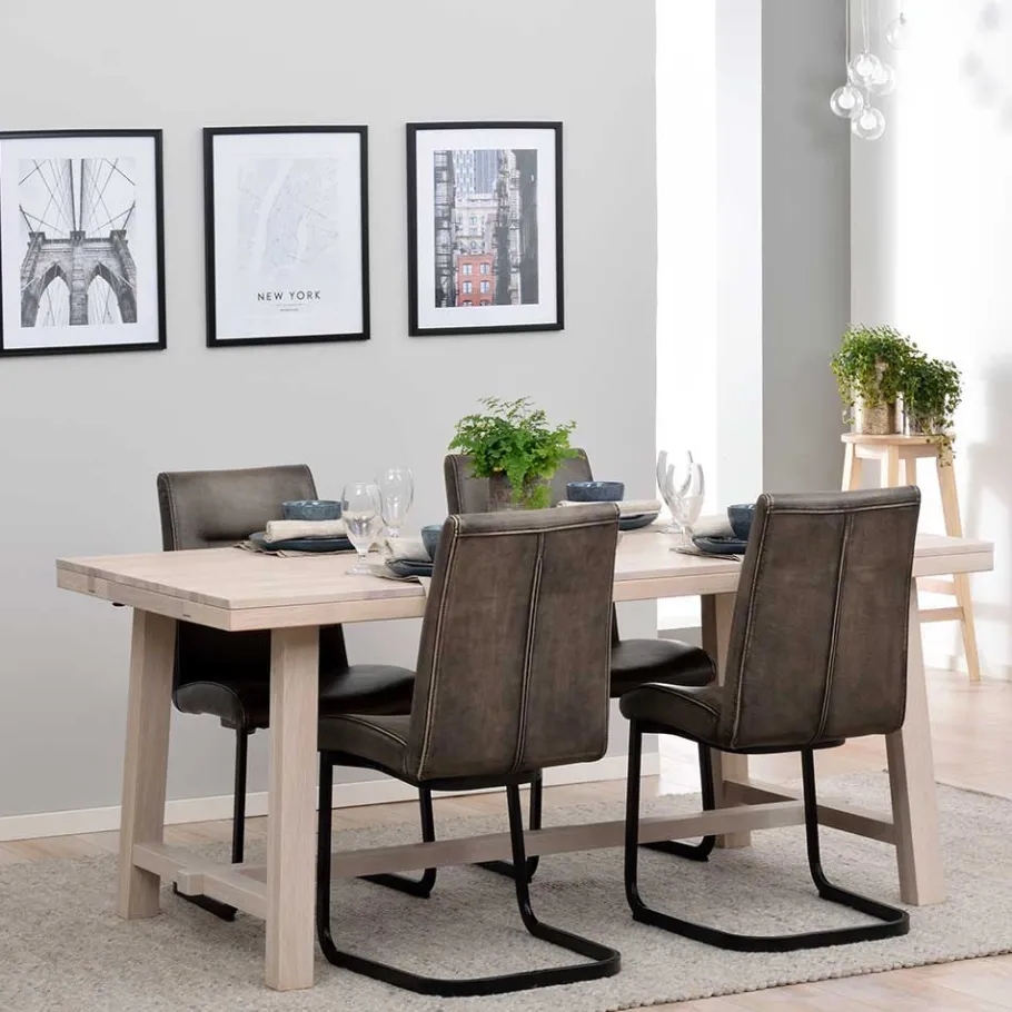 Sale Wohnen White Wash Eichentisch modern - Balance