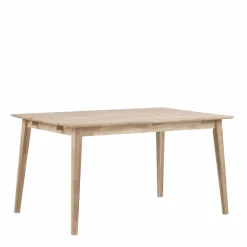 Best Wohnen White Wash Esstischgruppe aus Eiche - Pessoa (fünfteilig)