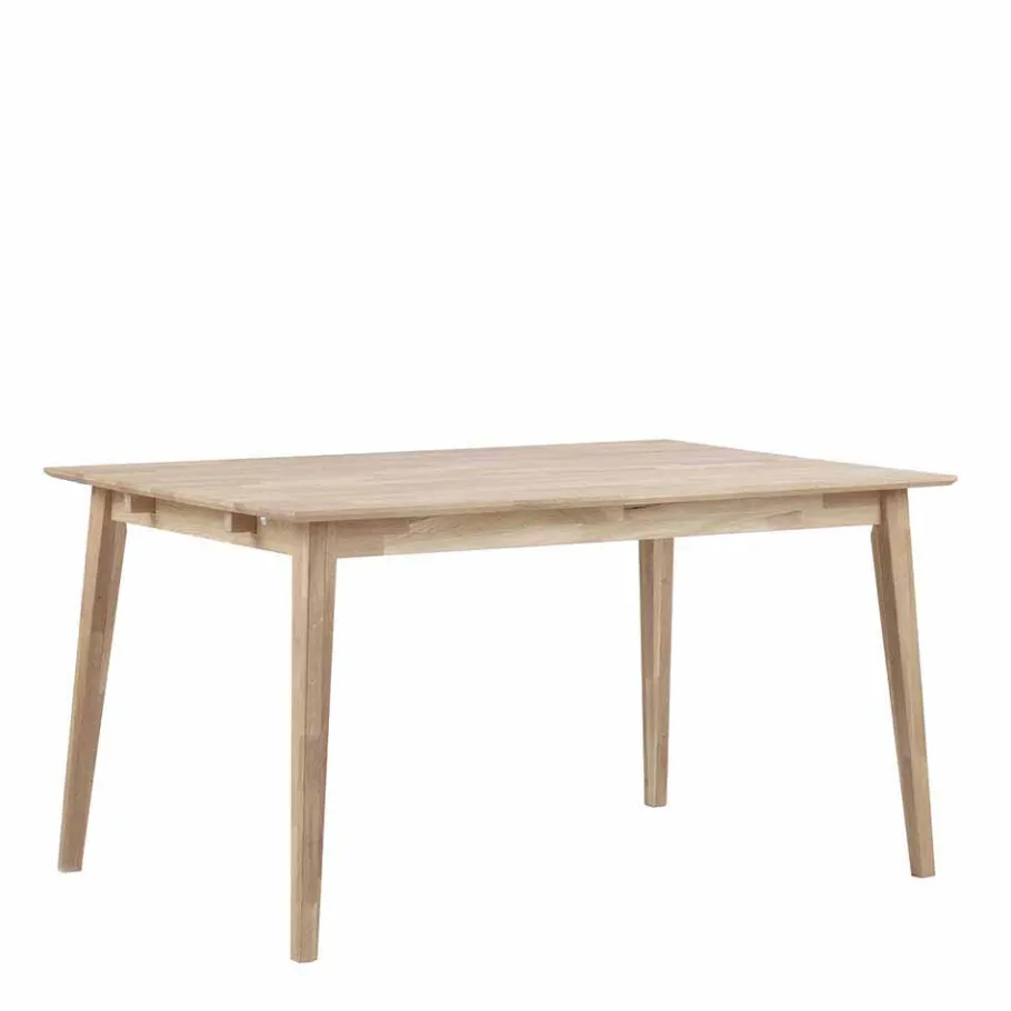 Best Wohnen White Wash Esstischgruppe aus Eiche - Pessoa (fünfteilig)