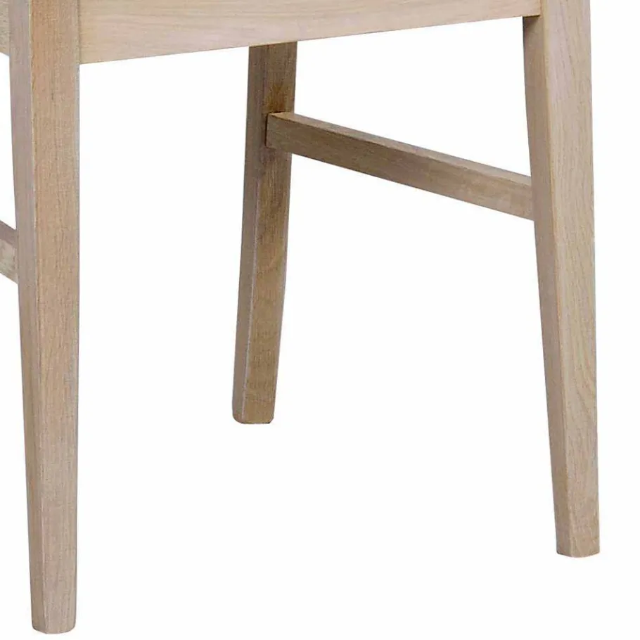 Best Wohnen White Wash Esstischgruppe aus Eiche - Pessoa (fünfteilig)