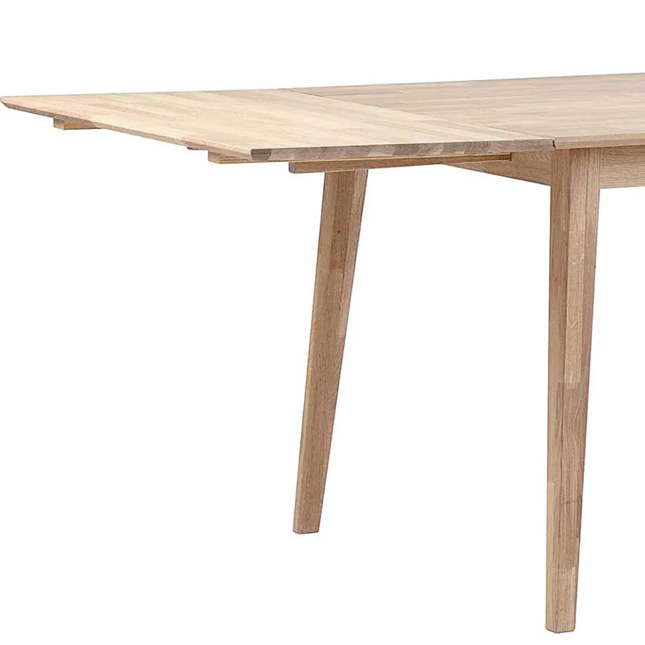 Best Wohnen White Wash Esstischgruppe aus Eiche - Pessoa (fünfteilig)